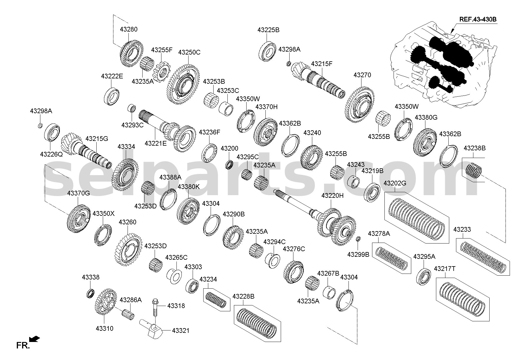 Genuine BEAM COMPLETE-FR BUMPER for Kia K5 #64900L2000