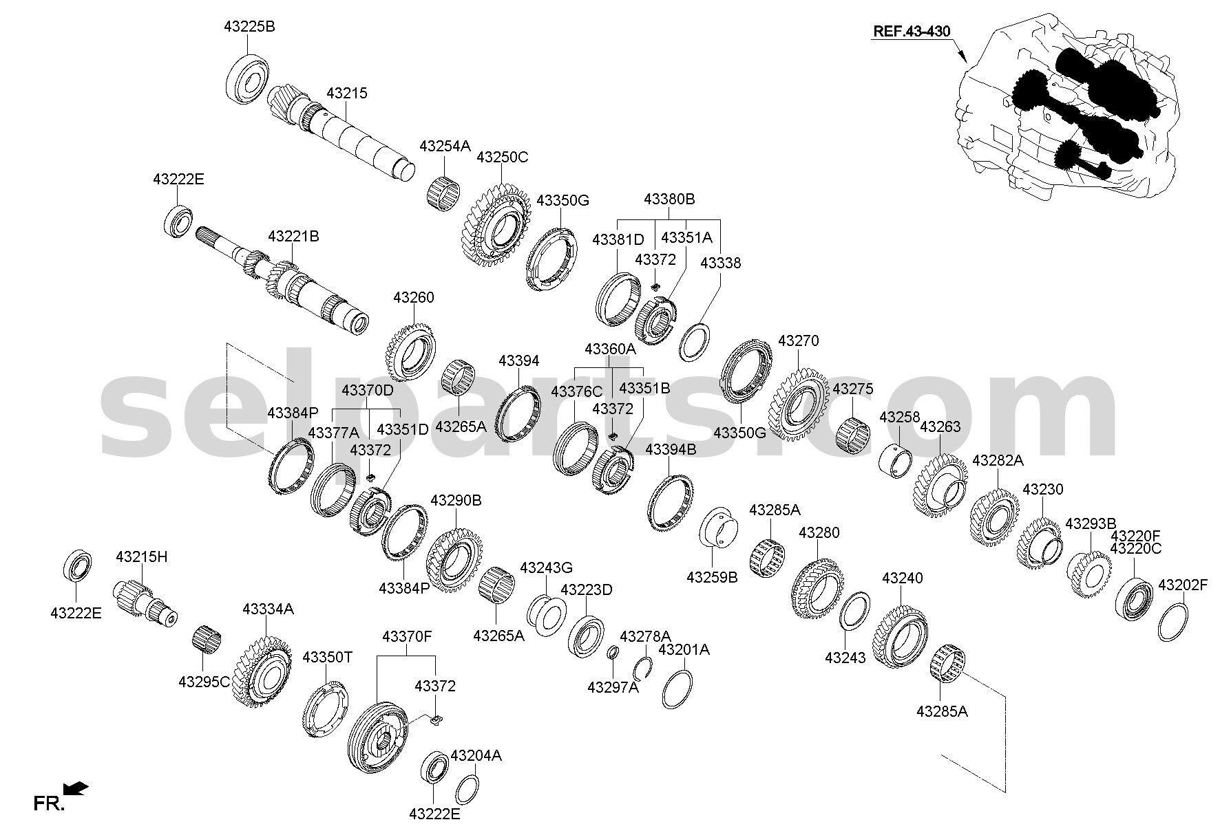 Genuine COVER ASSY-CONSOLE UPR for Kia K5 #84650D4000SH6