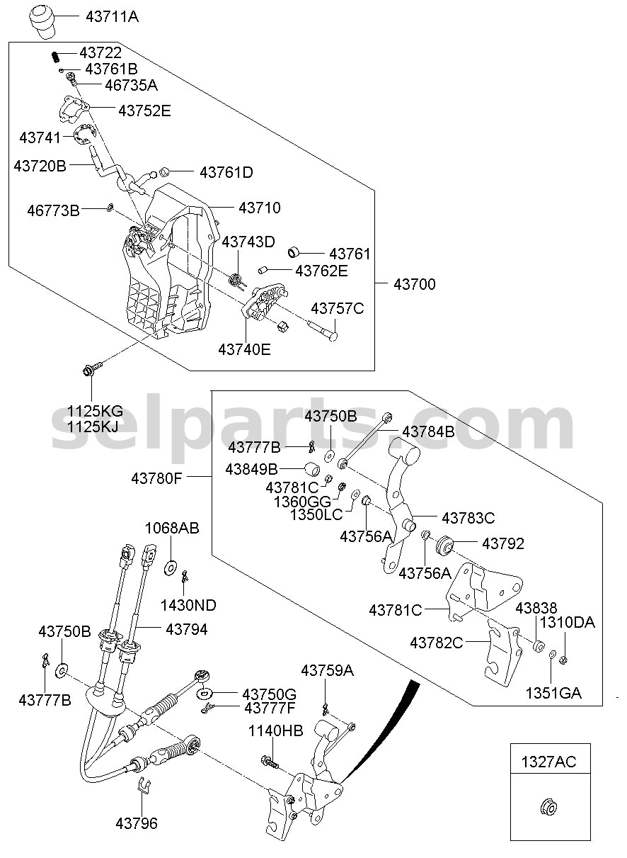Genuine SUPPORT ASSY for Hyundai Grand Starex #437814H300