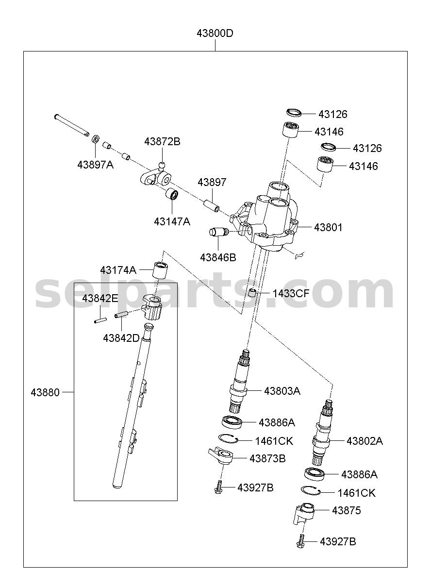 Genuine ARM-SELECT for Kia Sportage #4380324700