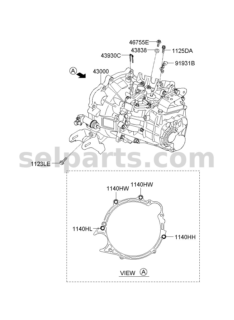 Genuine COVERING ASSY-FR BACK,RH for Kia K5 #88460L2040JS3