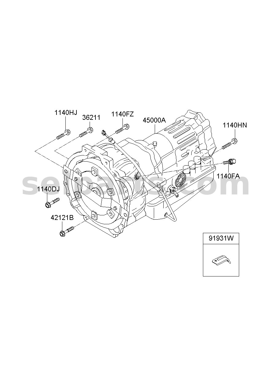 Genuine ATA & TQ/CONV ASSY for Hyundai Grand Starex #450004C550
