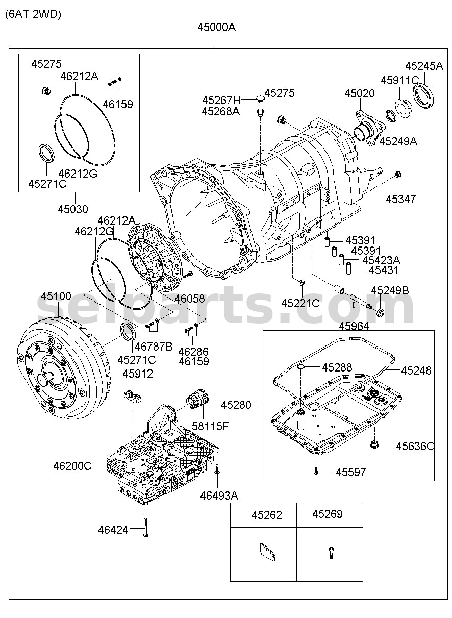 Genuine CONVERTER ASSY - TORQUE for Kia MOHAVE 16 (2016-2019) #451004E132