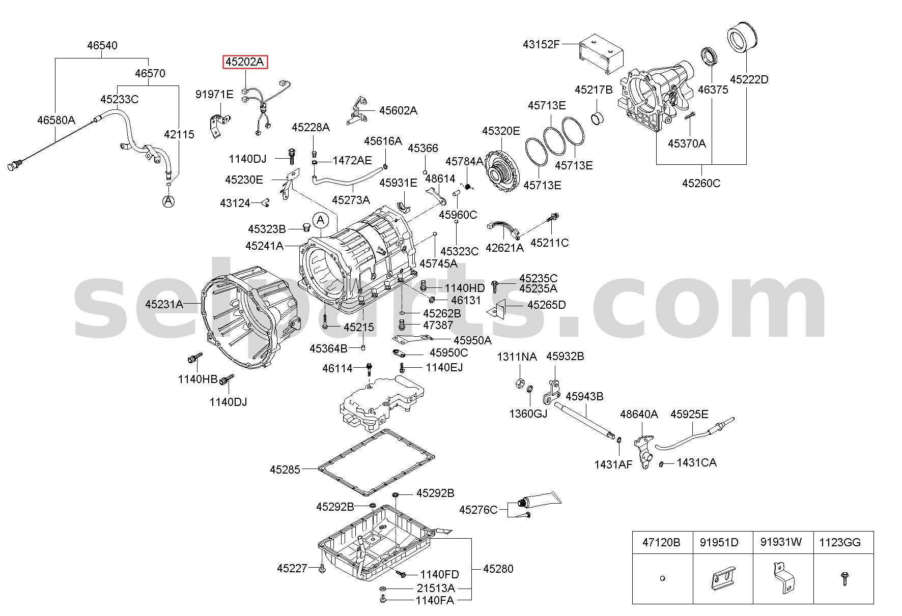 Genuine TERMINAL ASSY for Hyundai Grand Starex #452024C020
