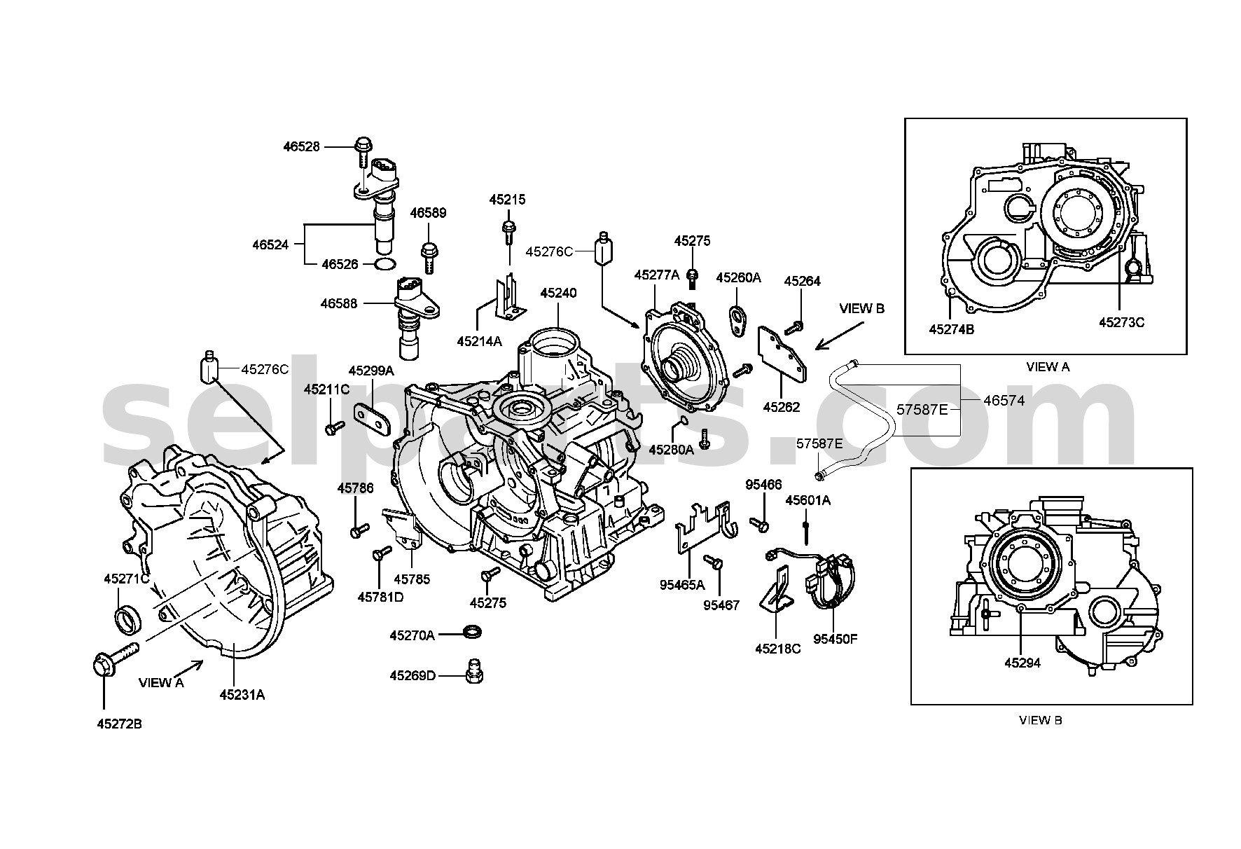 Genuine HOUSING-CONVERTER for Hyundai Grand Starex #452304C300