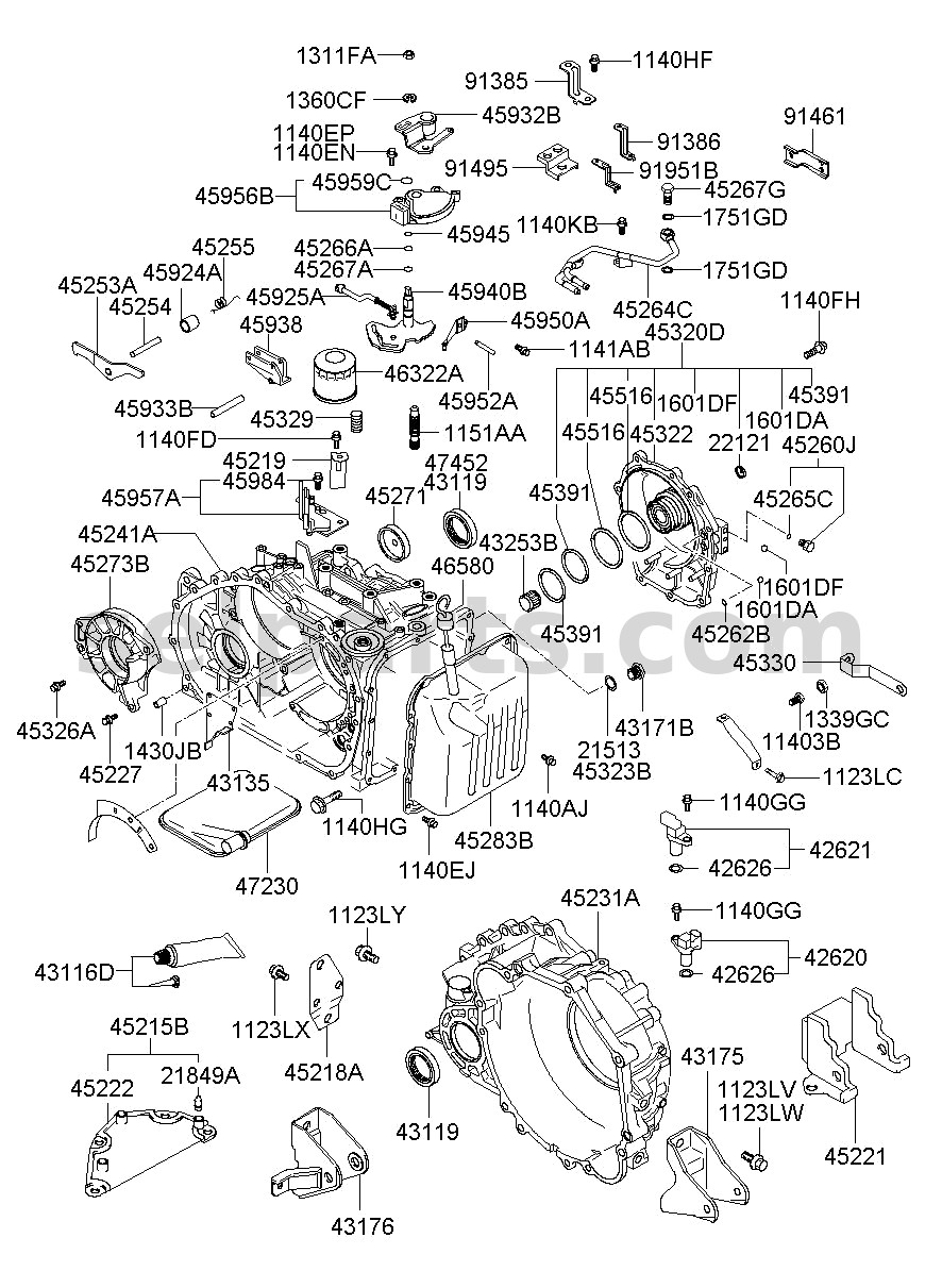 Genuine COVER-VALVE BODY for Kia Sportage #4528026301