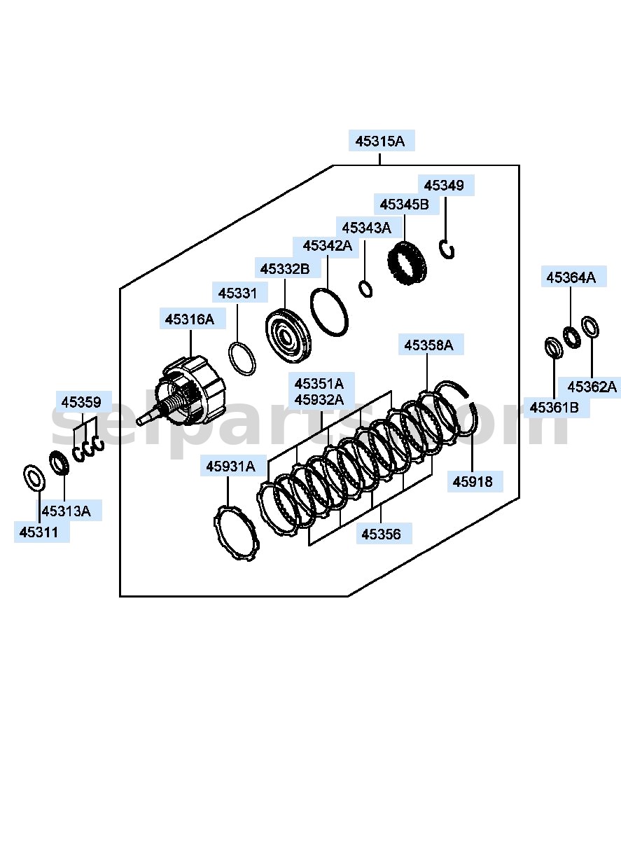 Genuine RACE-THRUST BEARING for Hyundai Grand Starex #453134A030