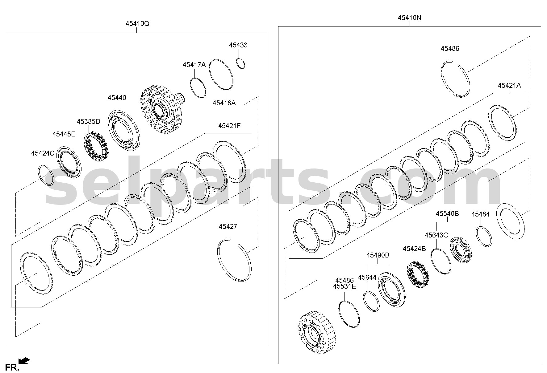 Genuine SPRING ASSY - RETURN for Kia MOHAVE 16 (2016-2019) #454664E000