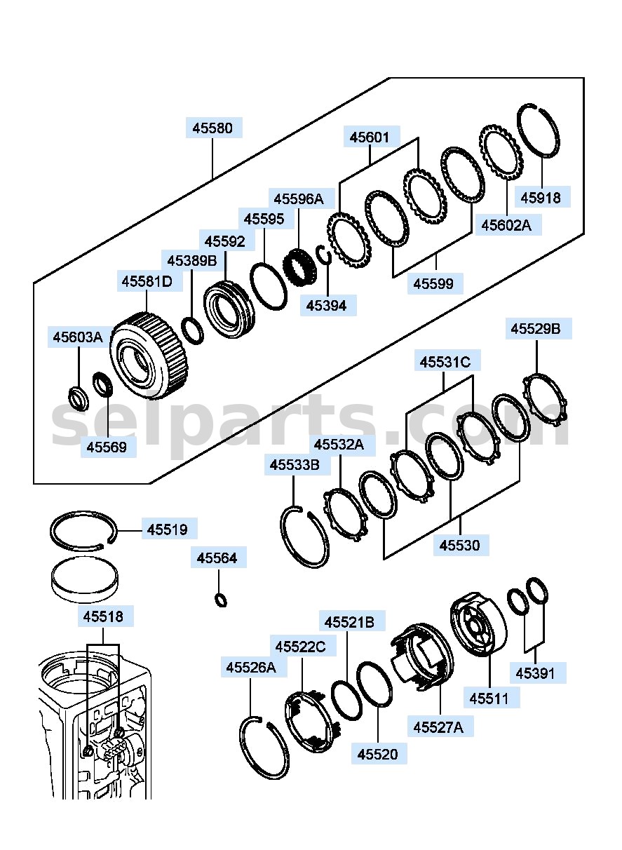 Genuine DISC-CLUTCH for Hyundai Grand Starex #455994A030