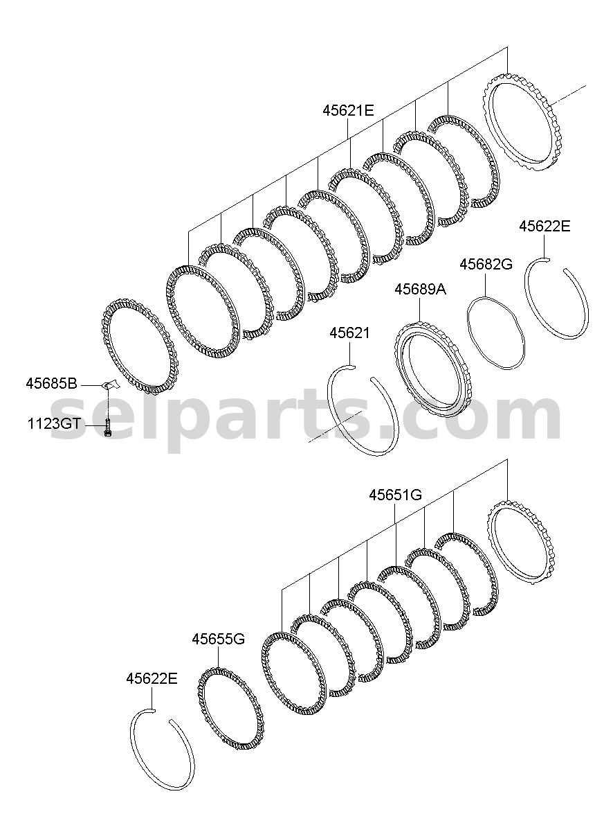 Genuine DISC PLATE ASSY - 27 PRESSURE for Kia MOHAVE 16 (2016-2019) #456554E100