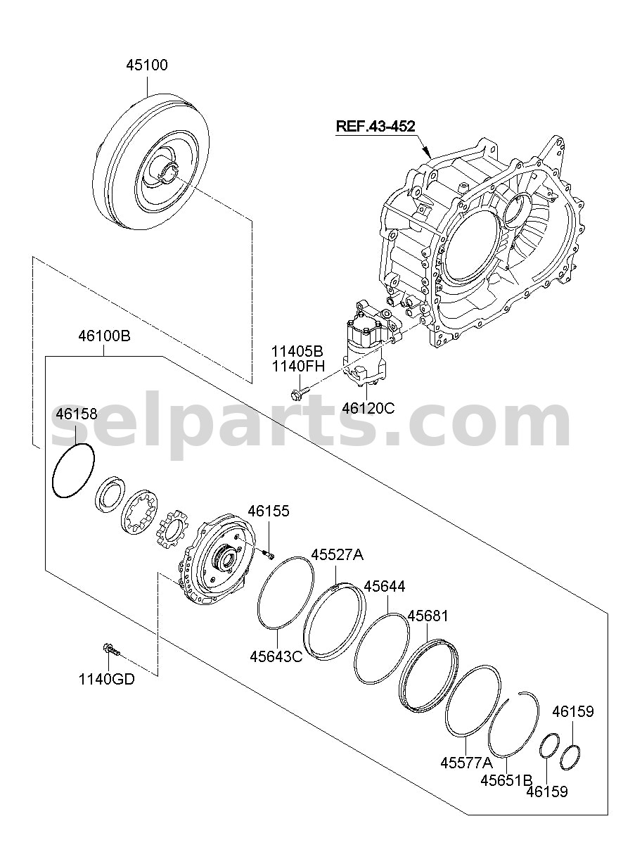 Genuine PISTON-BRAKE for Kia Sportage #4566226000