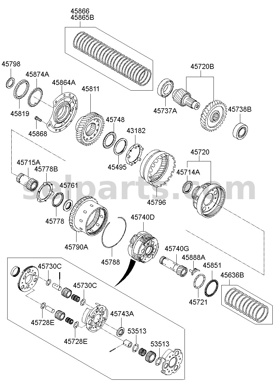 Genuine PANEL ASSY-REAR DOOR TRIM,RH for Kia K5 #83308D4020BKL