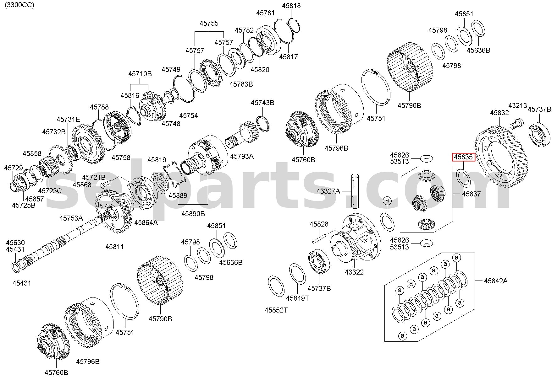 Genuine JOINT & BOOT KIT-FRT AXLE WHEEL SIDE RH for Kia K5 #49580D4750