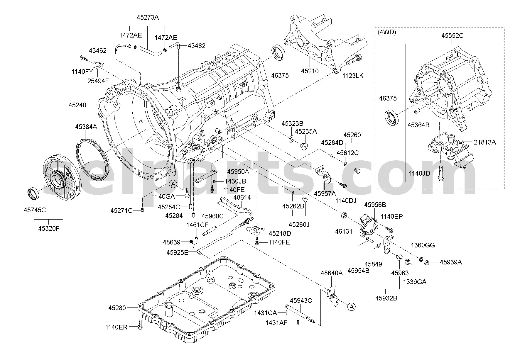 Genuine SPRAG-PARKING for Hyundai Grand Starex #459214C000