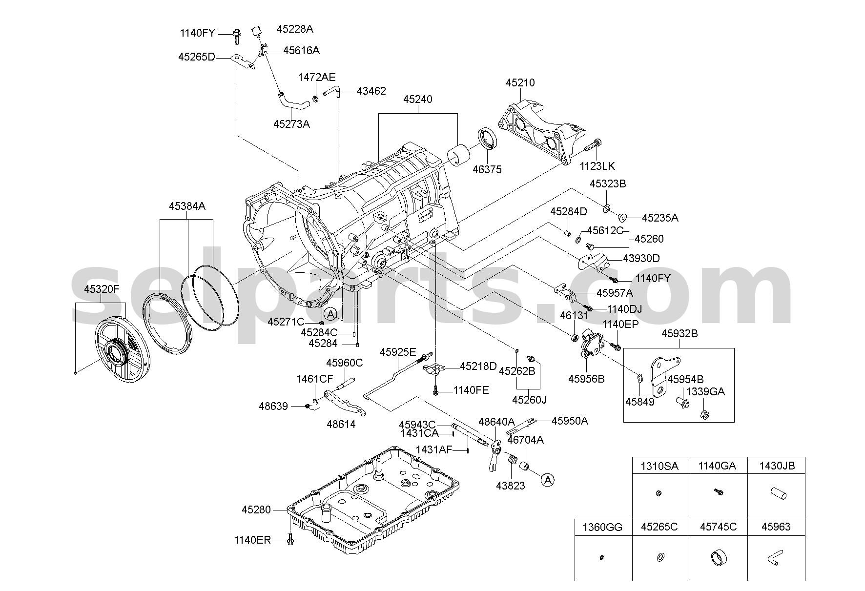 Genuine ROD ASSY - PARKING for Kia MOHAVE 16 (2016-2019) #459254E000