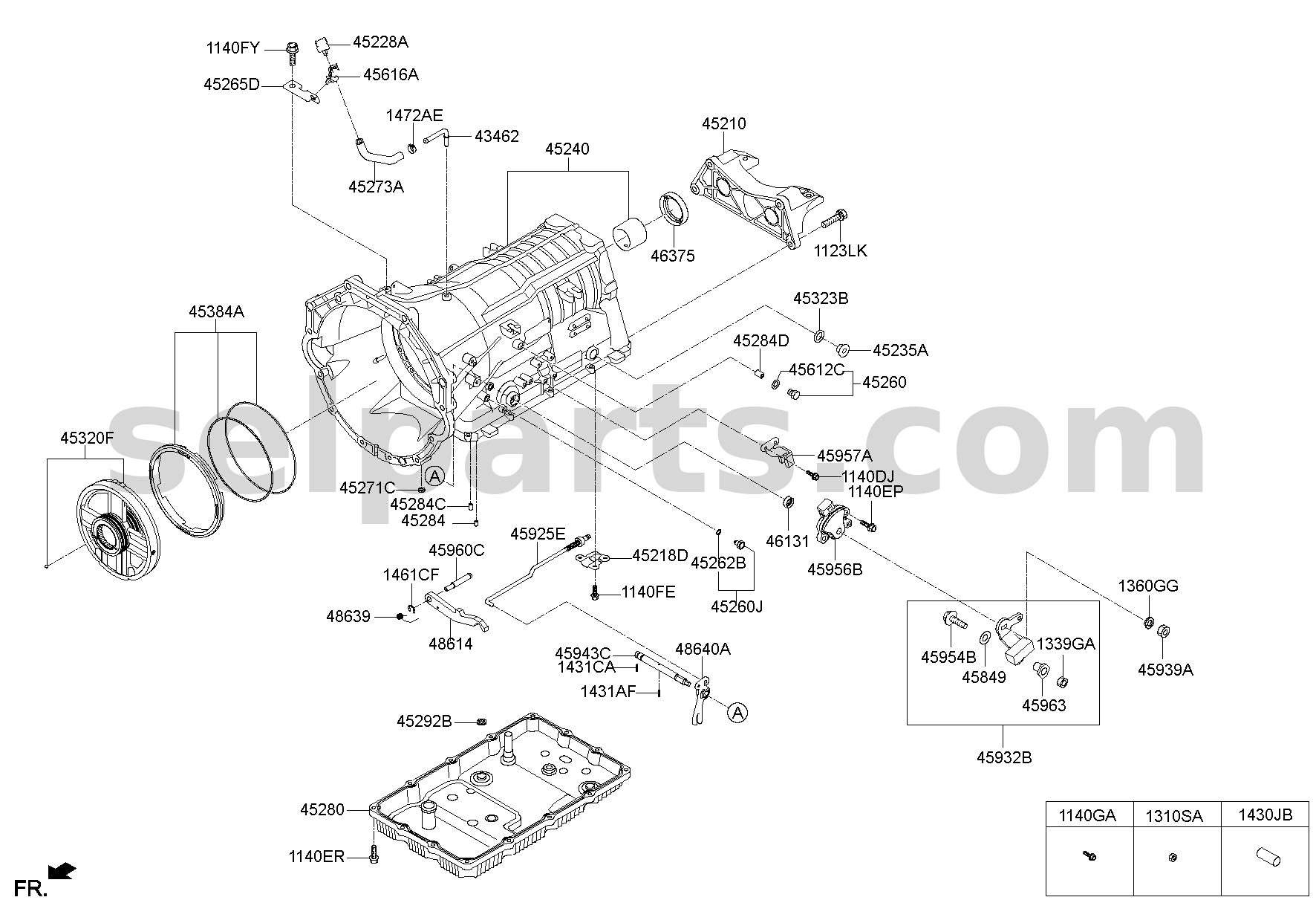 Genuine LEVER ASSY - DETENT for Kia MOHAVE 16 (2016-2019) #459404E000