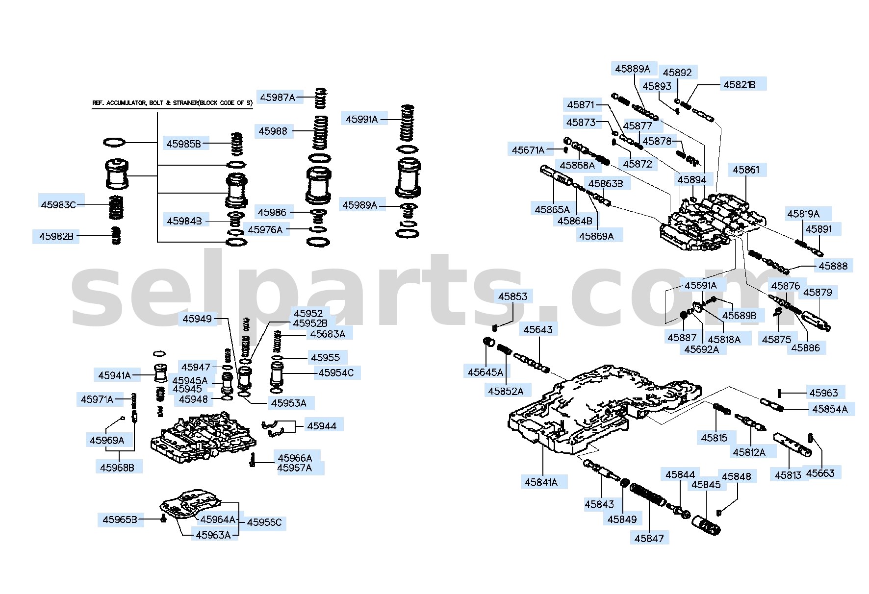 Genuine PISTON-ACCUMULATOR for Hyundai Grand Starex #459494A030