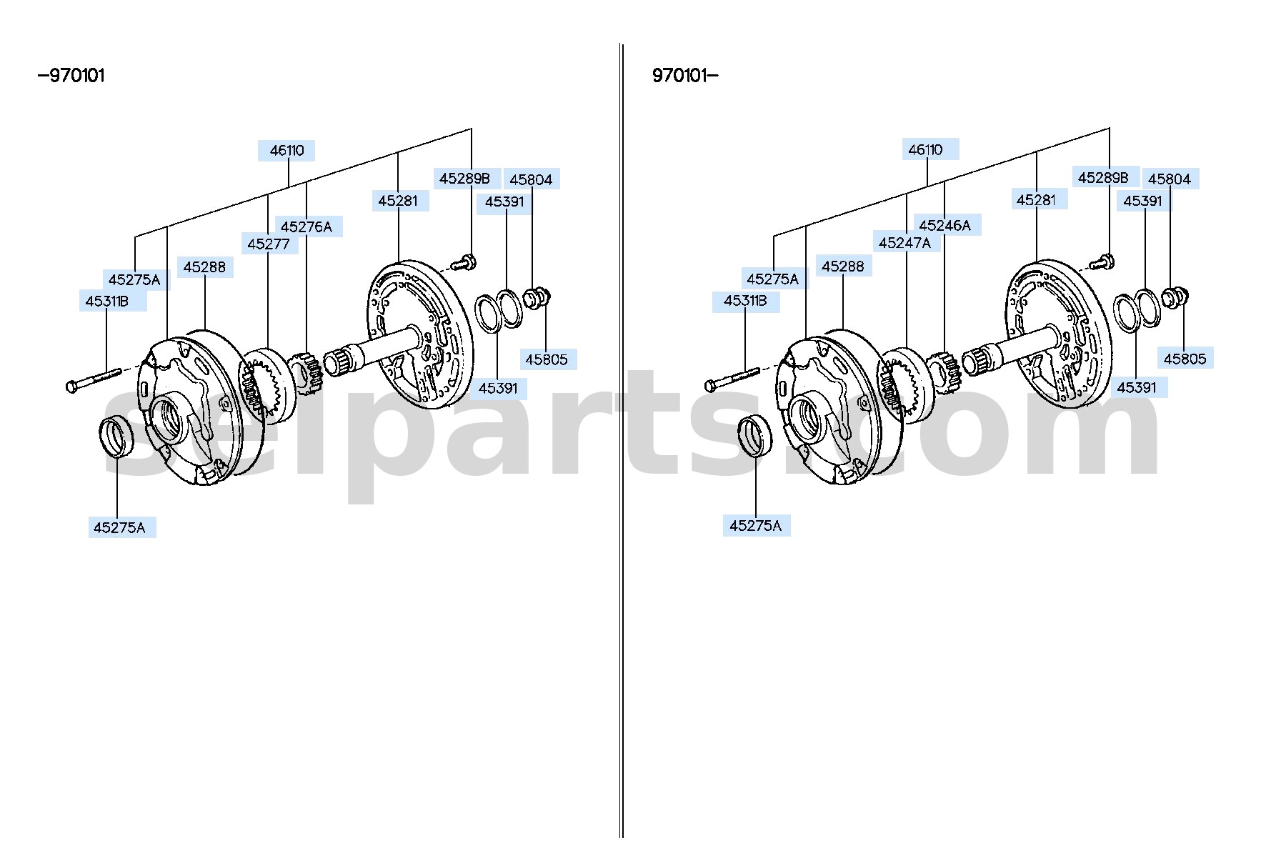 Genuine GEAR-OIL PUMP DRIVEN for Kia Sportage #461513B610
