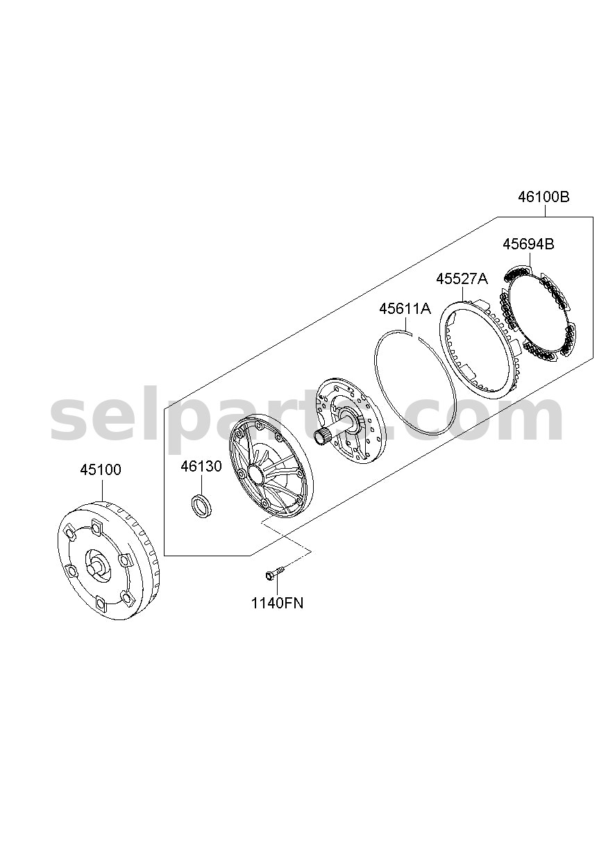 Genuine BEARING for Kia MOHAVE 16 (2016-2019) #461704E000