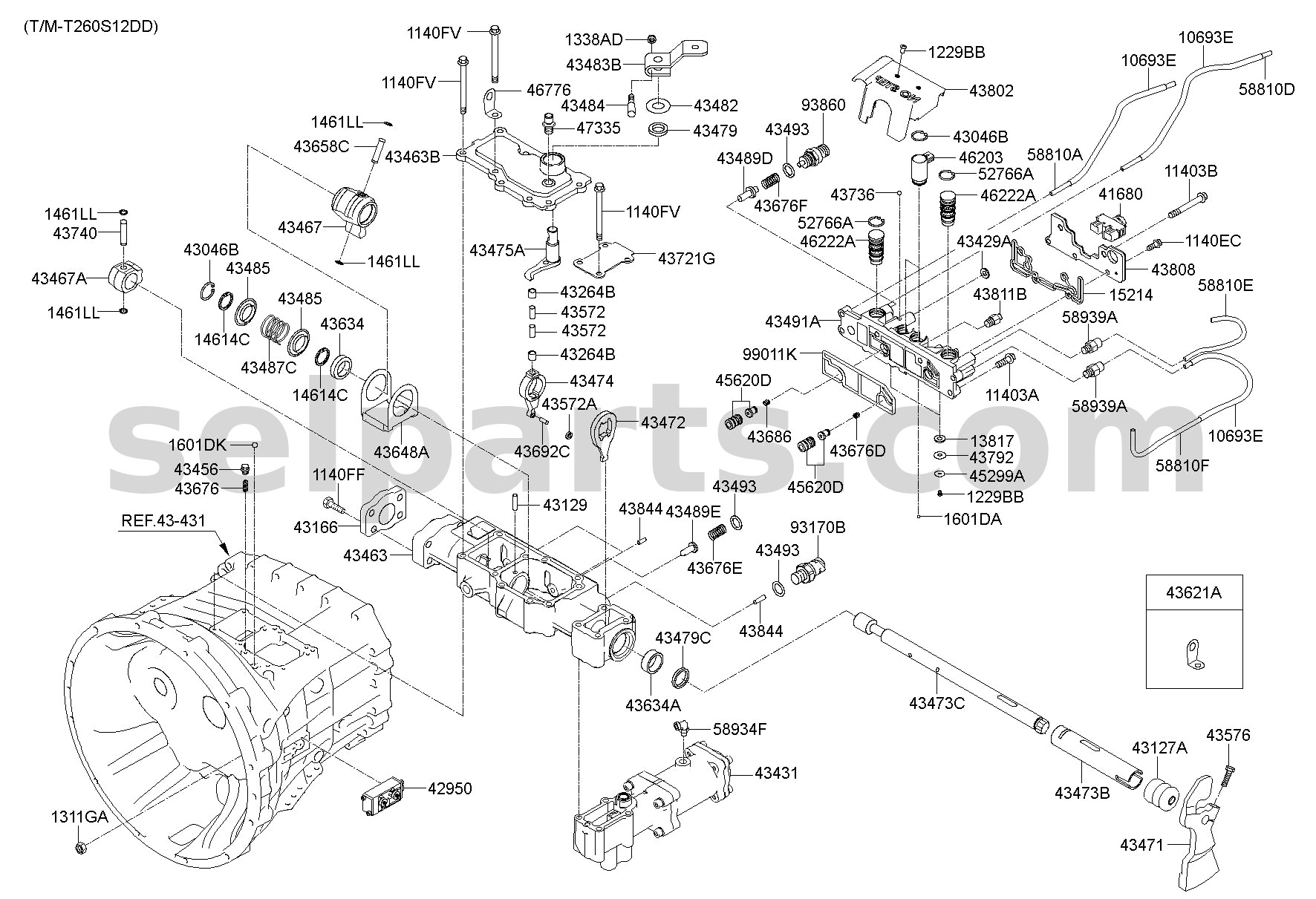 Genuine SOLENOID VALVE for Hyundai Grand Starex #462034C001