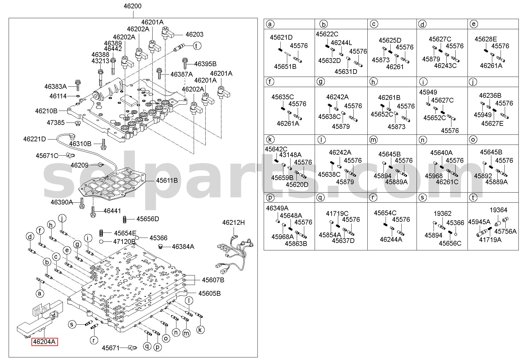Genuine SWITCH COMPLET-INHIBITOR for Hyundai Grand Starex #462044C000