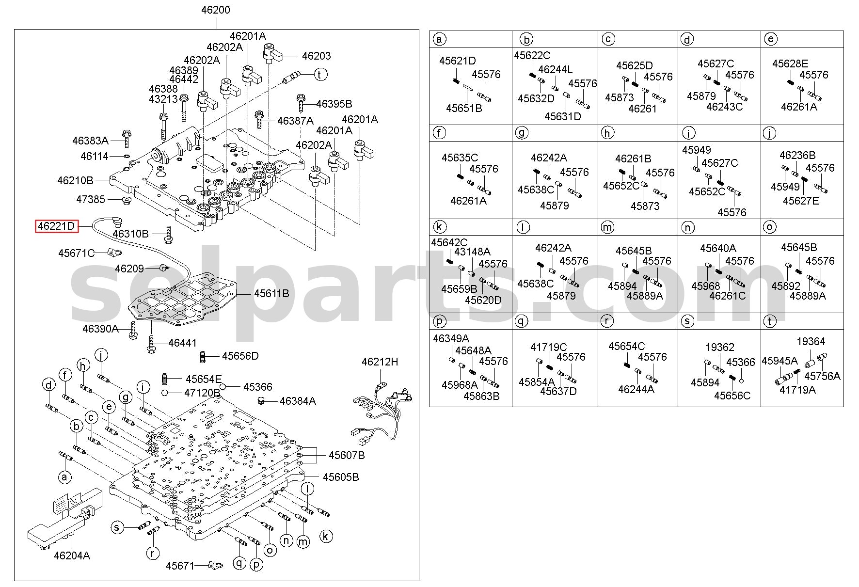 Genuine SENSOR ASSY-OIL TEMPERATURE for Hyundai Grand Starex #462214C000