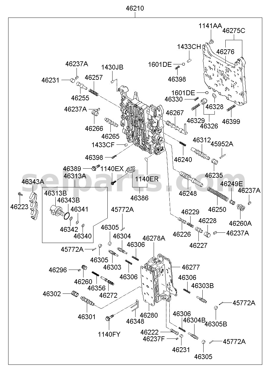 Genuine SLEEVE-PRESS CONT for Kia Sportage #462353B000