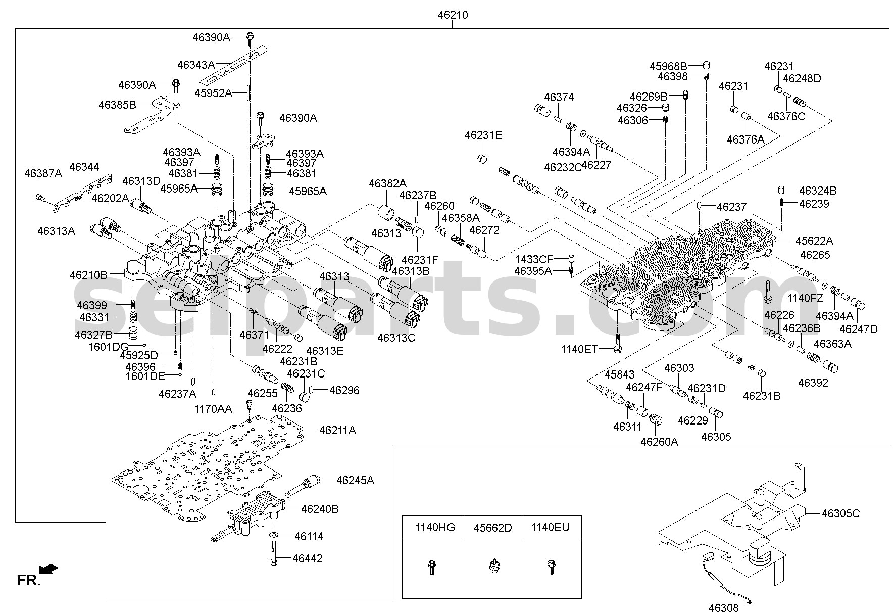 Genuine VALVE - TORQUE CONVERTER for Kia MOHAVE 16 (2016-2019) #462554E110