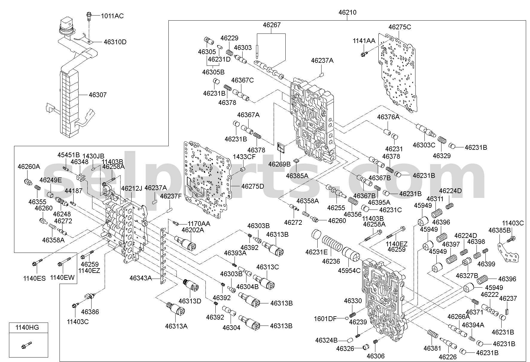 Genuine PLATE ASSY-SEPARATING OUTER for Kia Sportage #462873B200