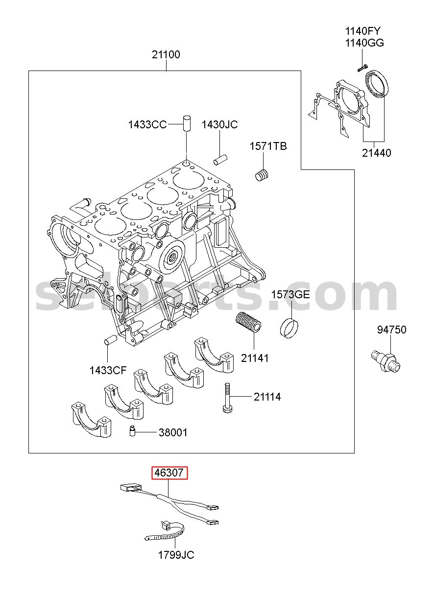 Genuine HARNESS for Kia Sportage #463073B650