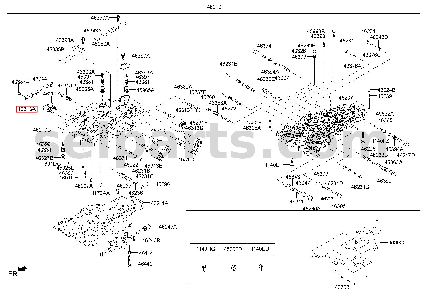 Genuine VALVE - SOLENOID for Kia MOHAVE 16 (2016-2019) #463133B001