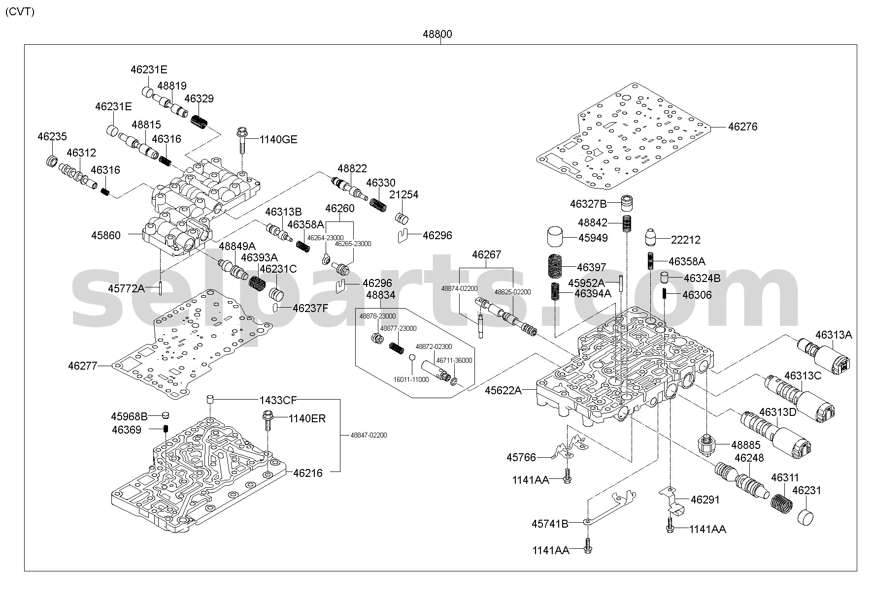 Genuine VALVE - SOLENOID for Kia MOHAVE 16 (2016-2019) #463134E702