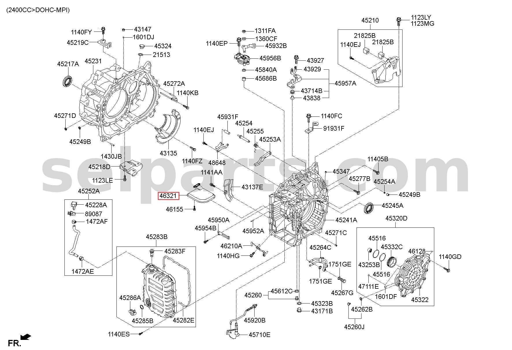Genuine FILTER ASSY-VALVE BODY OIL for Kia Sportage #4632126000