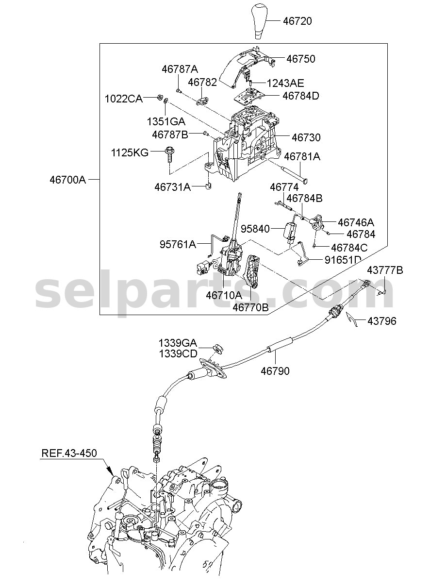 Genuine DAMPER for Hyundai Sonata #467333T300