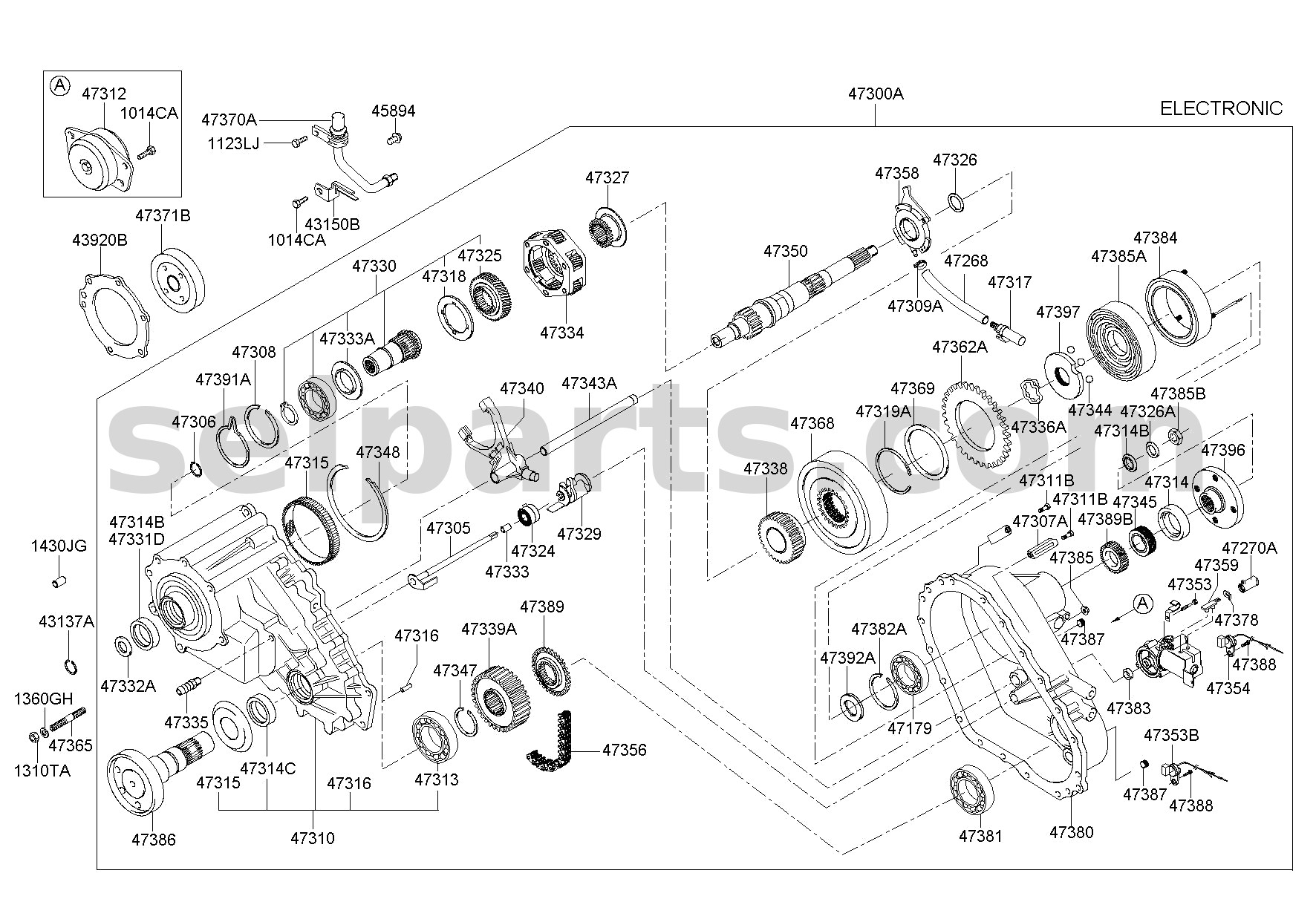 Genuine BEARING for Kia MOHAVE 16 (2016-2019) #4730449600