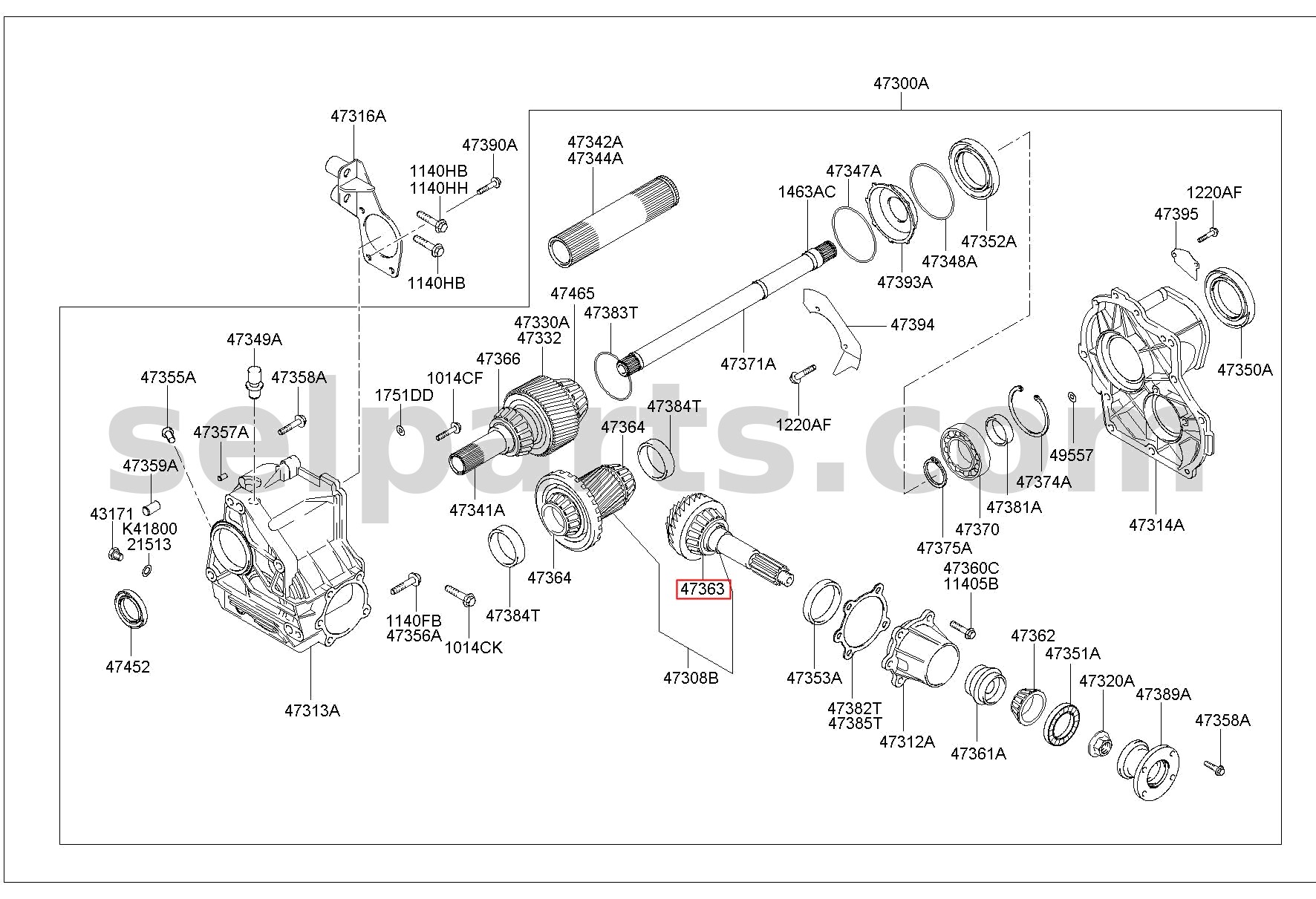 Genuine BEARING for Kia Sportage #4736339010