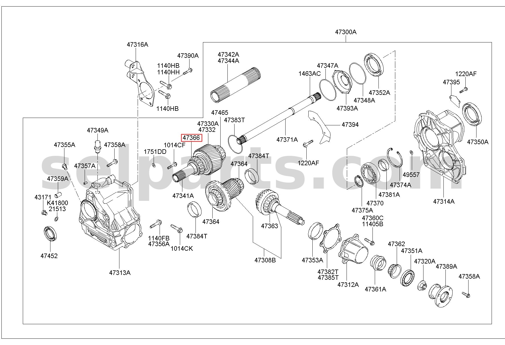 Genuine BEARING for Hyundai Palisade #4736639000
