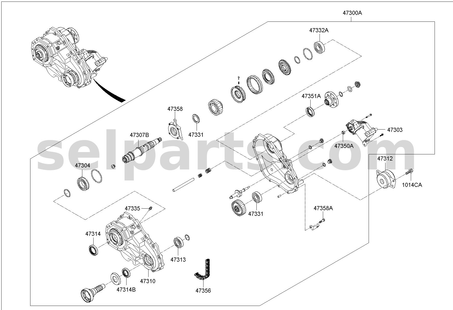 Genuine MOTOR ASSY for Hyundai Grand Starex #473694C700