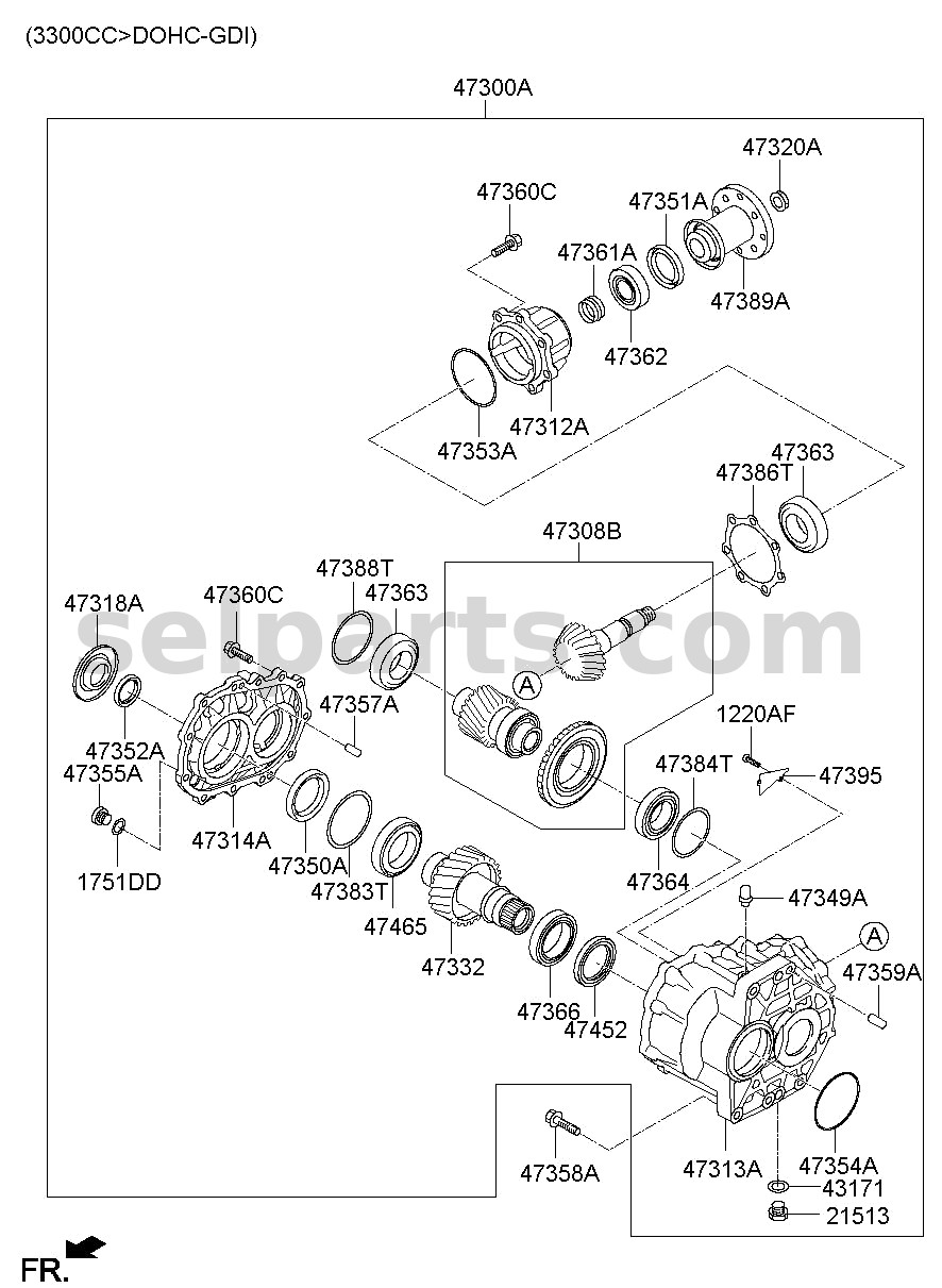 Genuine FLANGE ASSY-RR for Kia Sportage #473893B510