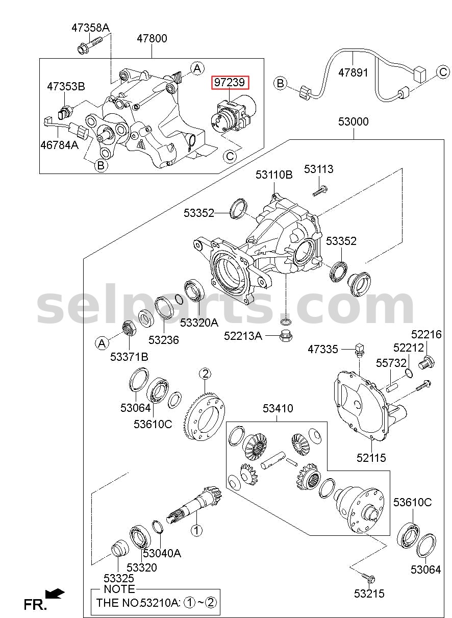 Genuine ACTUATOR-MOTOR for Kia Sportage #478103B520