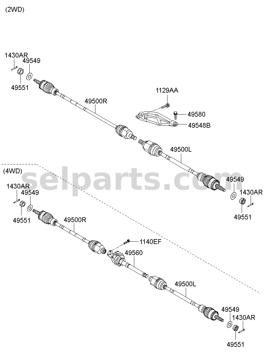 Genuine BEARING SET-DOUBLE CLUTCH for Kia K5 #414202D000