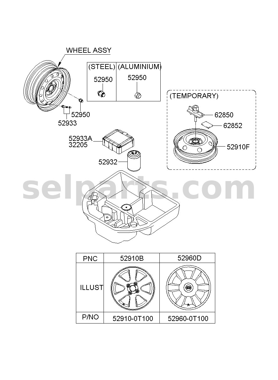 Genuine MOBILITY KIT-TIRE for Hyundai Palisade #52933A9600