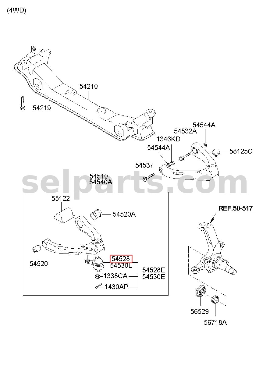 Genuine PULLEY ASSY for Kia K5 #3732204630