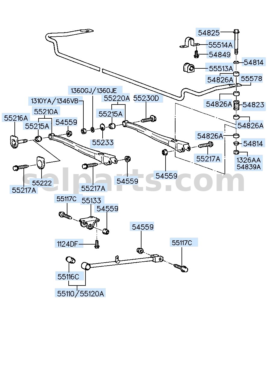 Genuine BOLT for Hyundai Sonata #55260C1000