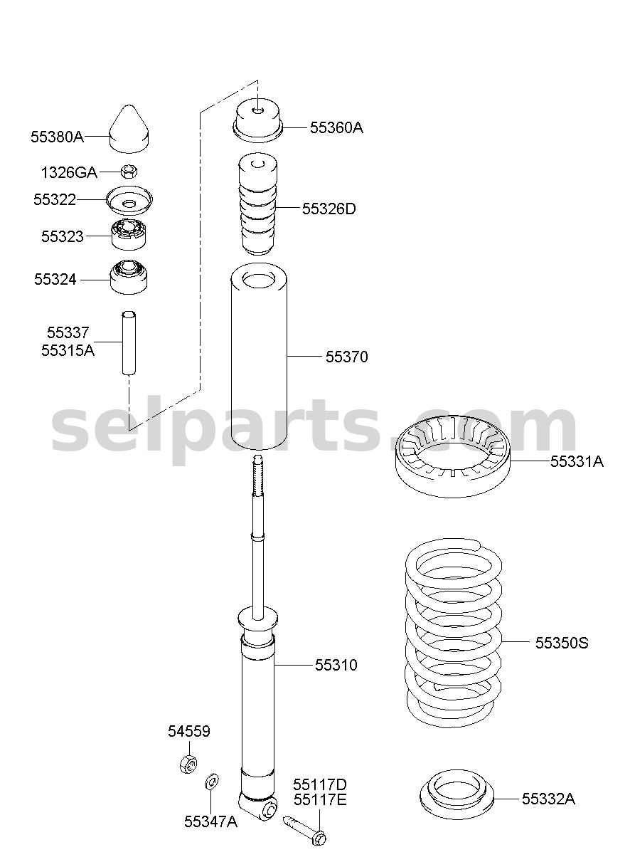 Genuine COVER-DUST for Kia Sportage #55370D3000