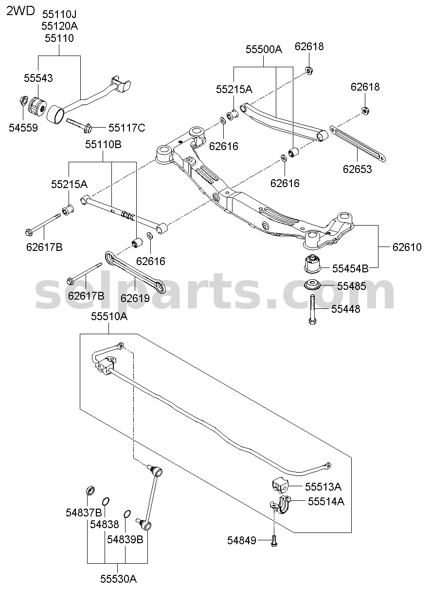 Genuine BRACKET ASSY-ENGINE MTG for Kia K5 #21810D4320