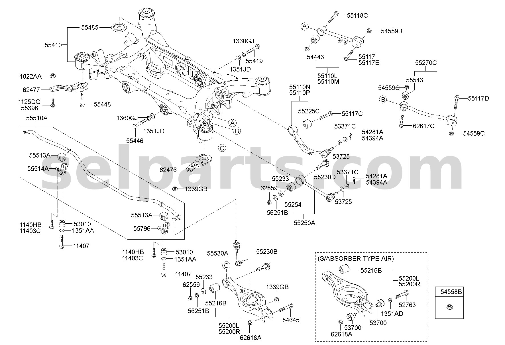 Genuine SIDE A/BAG MODULE-FR,RH for Kia K5 #80620L2010