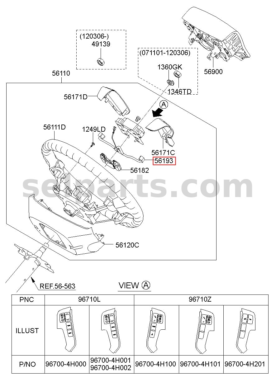 Genuine EXT-WIRE for Hyundai Grand Starex #561904H550
