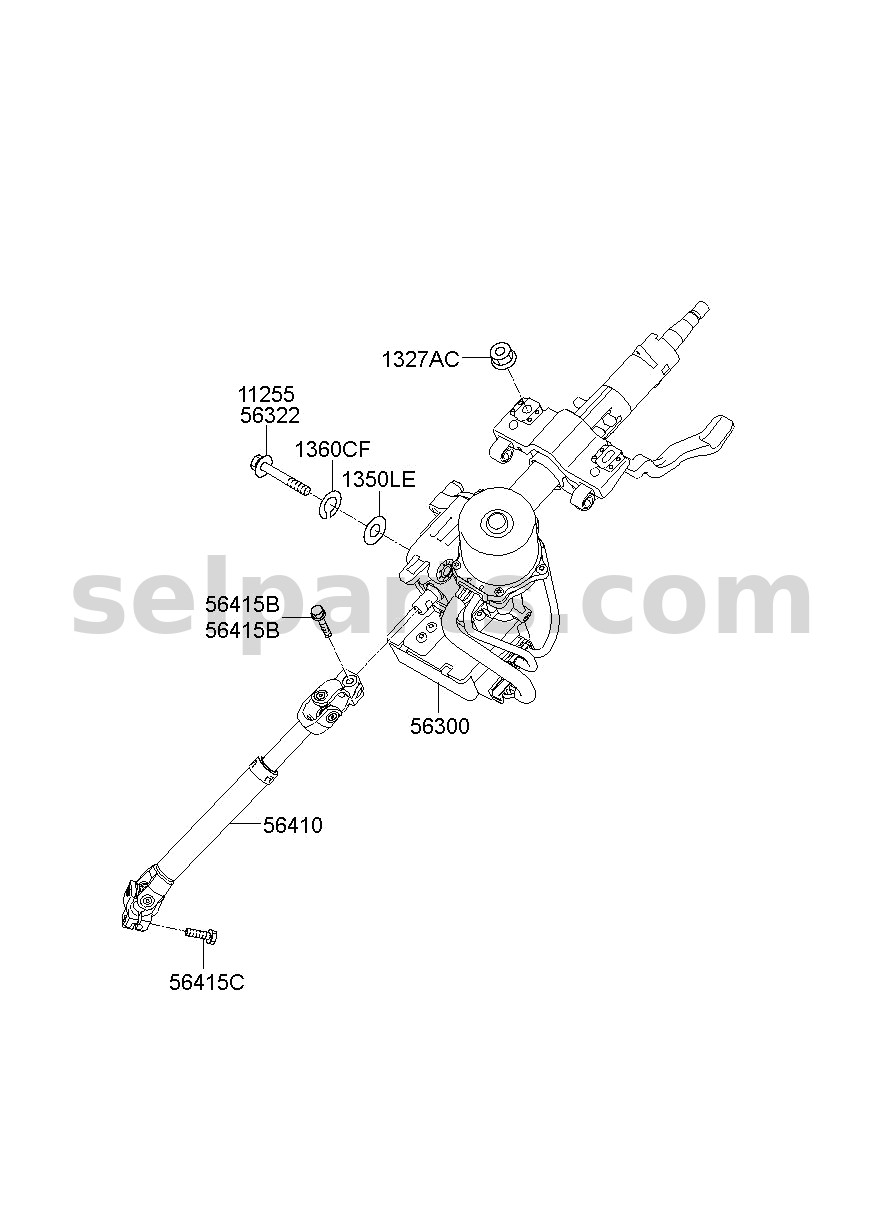 Genuine COMPLETE-CONSOLE FLOOR SWITCH for Kia K5 #93300D4GR0WK