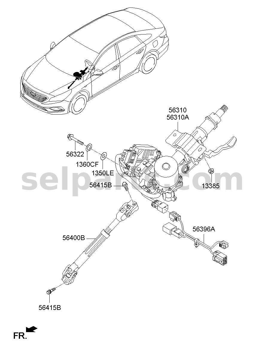 Genuine DUCT ASSY-CTR AIR VENT,LH for Kia K5 #97410L2000QA1